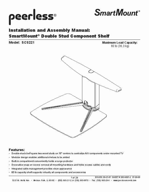 Peerless Industries Stereo System SCS221-page_pdf